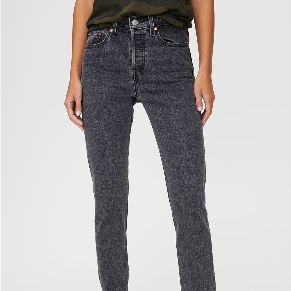 Levi’s Wedgie Fit Black/Grey Jeans